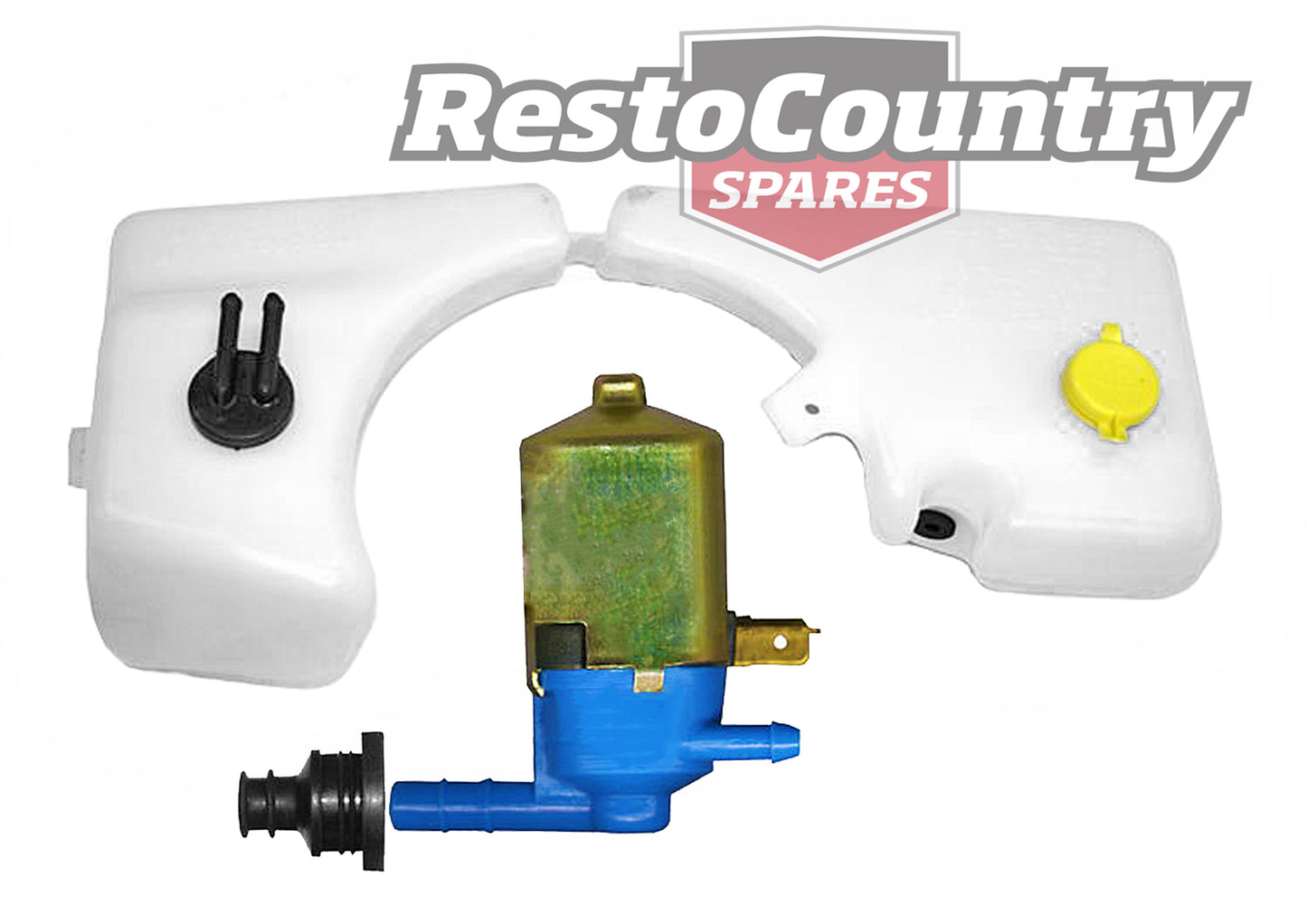 Holden Commodore Radiator Overflow + Washer Bottle + Pump VN V8 VP VQ V6 V8 tank - k92043144-a