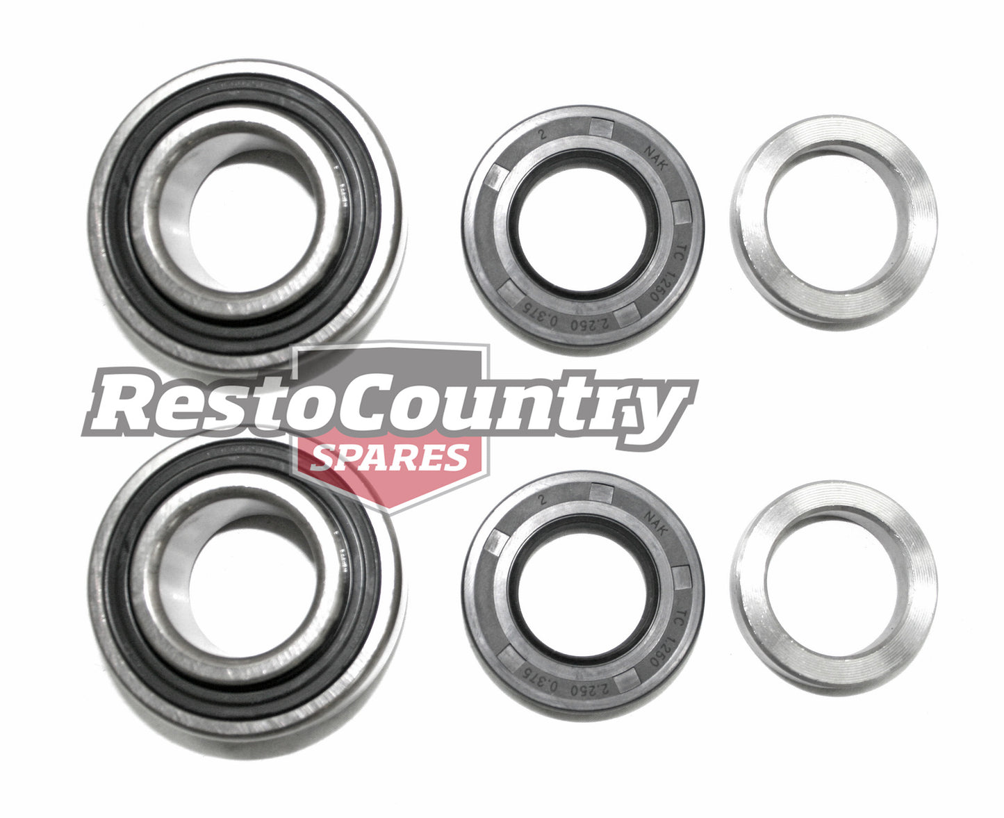 Holden Rear Wheel Bearing Kit x2 FX FJ WITH Narrow Rear Spring roller - k954185-a