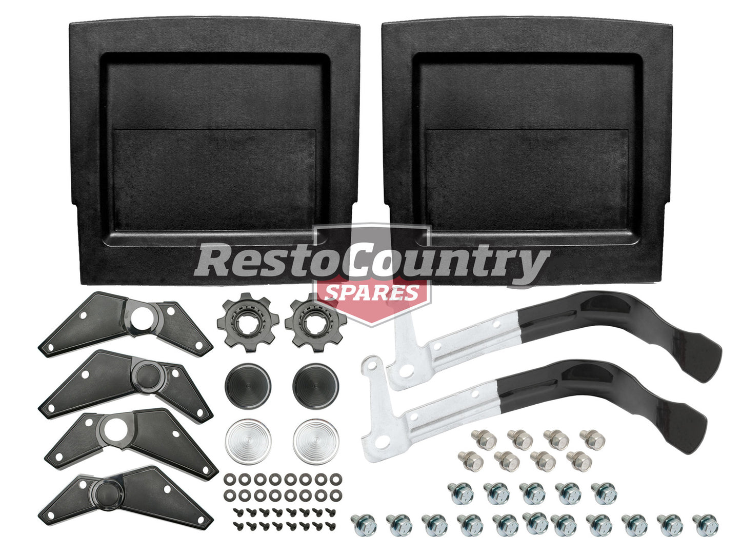 Holden Torana Front Bucket Seat Repair Kit Panel + Hinge + Bolt + Handle LX UC - k9941172-a