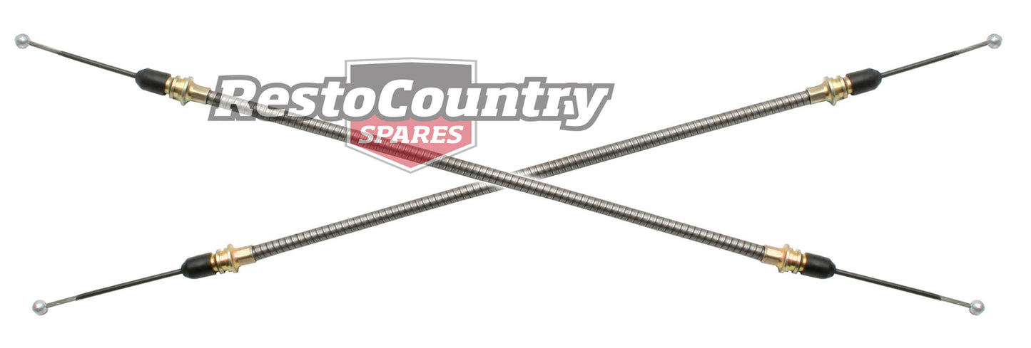 Holden REAR DISC Handbrake Cable PAIR HZ Sedan Wagon + WB Statesman brake - k9943699-a