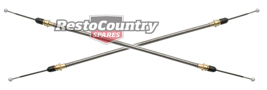 Holden REAR DISC Handbrake Cable PAIR HZ Sedan Wagon + WB Statesman brake - k9943699-a