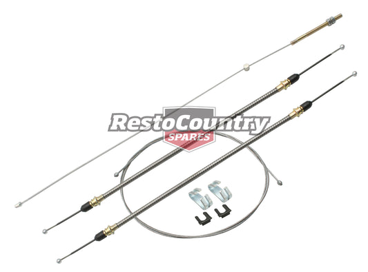 Holden Handbrake Cable Kit DISC HQ HJ HX HZ Sedan + Front + Intermediate + Rear - k9943699x5