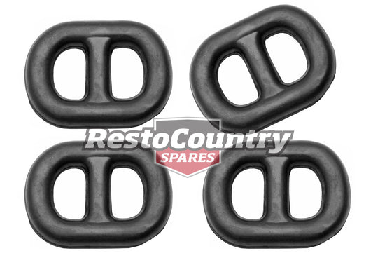 Holden Exhaust Muffler Hanger Mount Ring Set x4 HJ HX HZ WB NEW rubber - kA1248x4-a