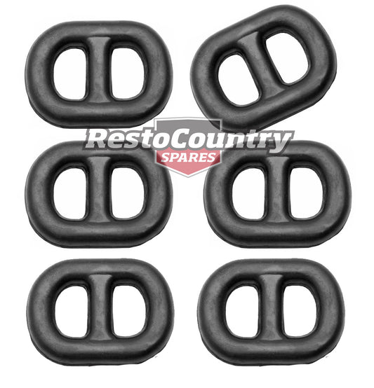 Holden Commodore Exhaust Muffler Hanger Ring x6 Kit VB VC VH VK VL VN VP VR VS - kA1248x4-b