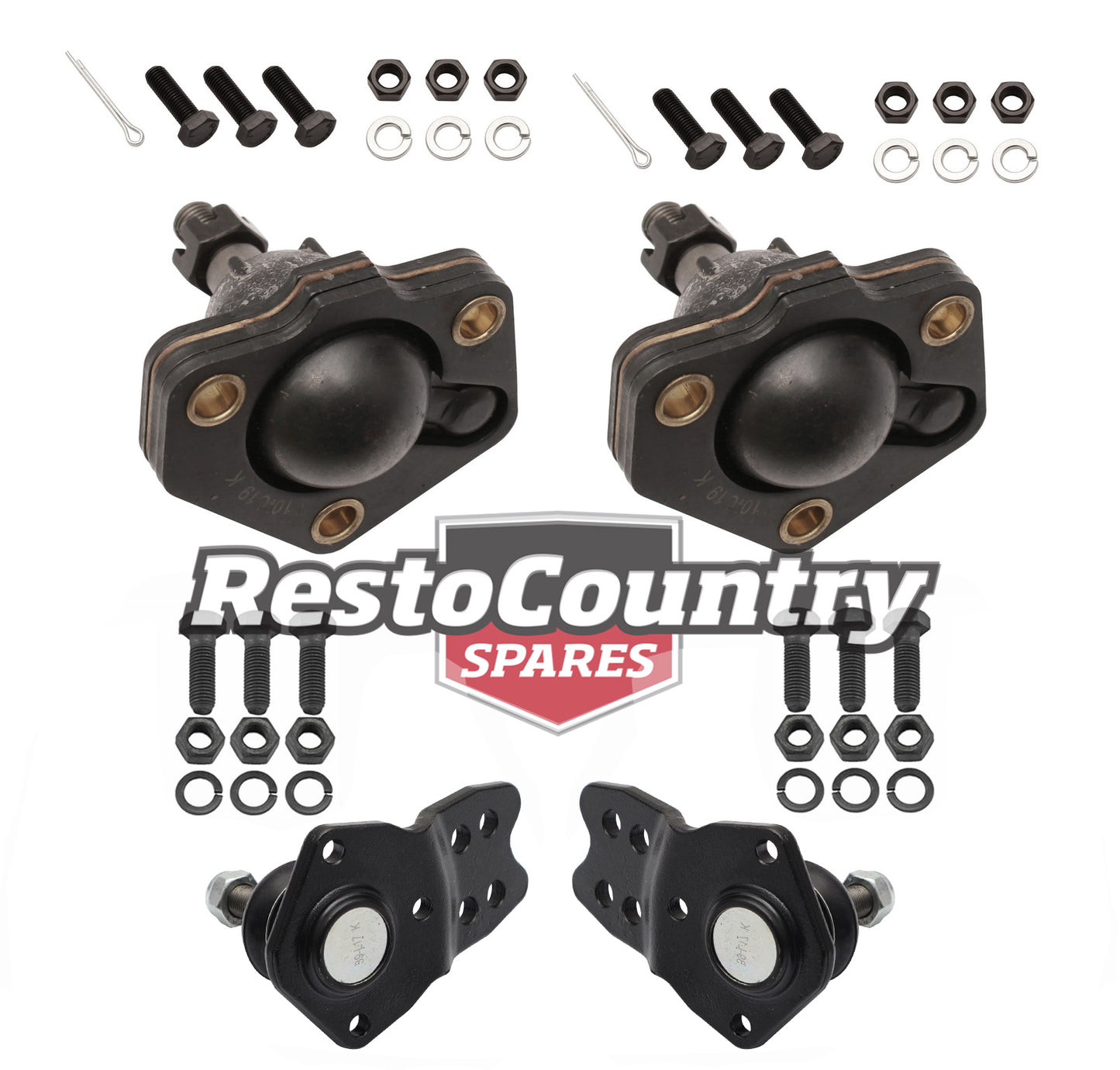 Ford Front UPPER + LOWER Ball Joint Kit PAIR - 3 BOLT XK XL Falcon suspension - kABJ5-b