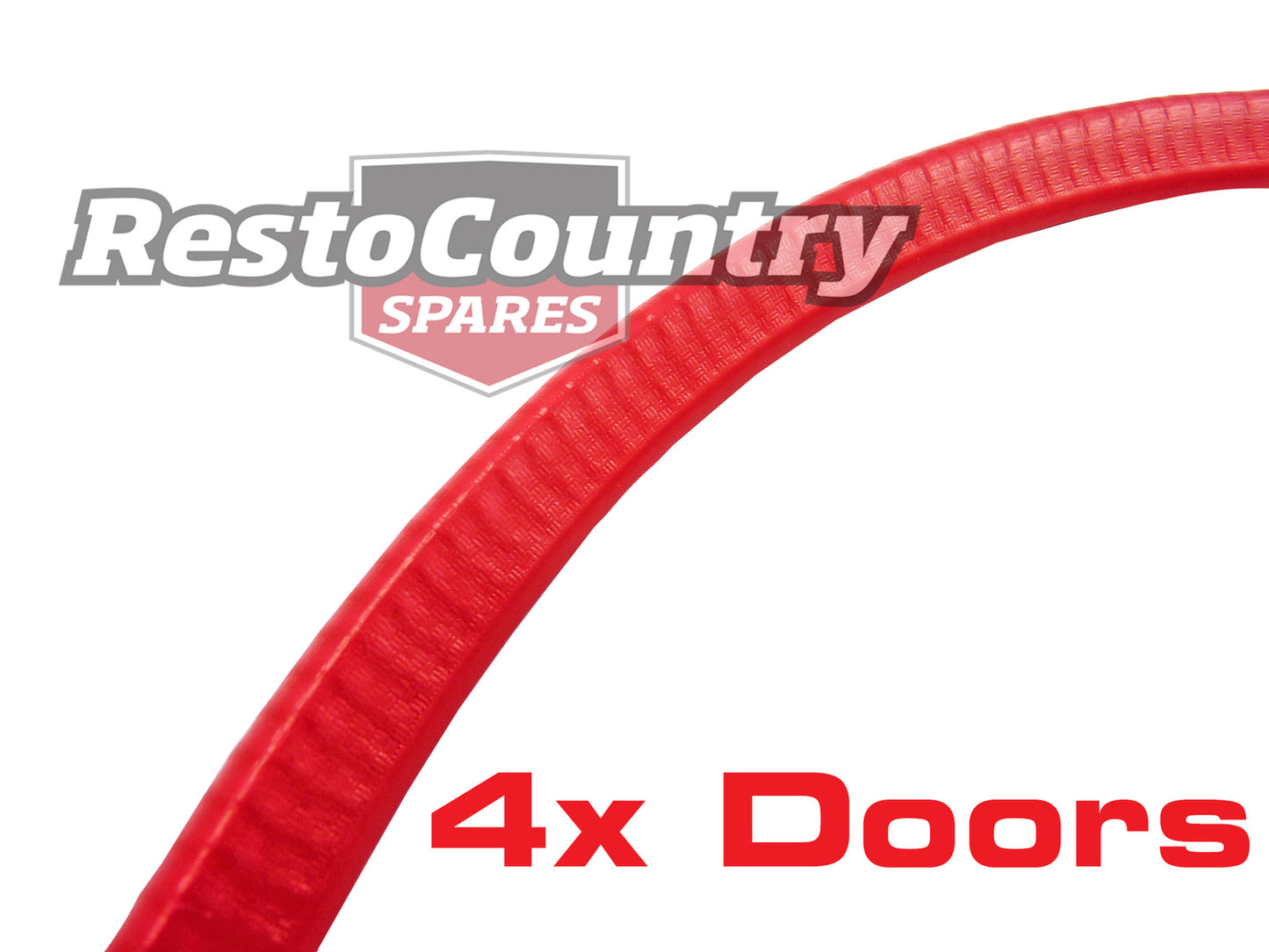 Holden RED Pinch Weld HK HT HG HQ HJ HX HZ WB 4x Doors-12x Metres pinchweld trim - kALP-REDx12