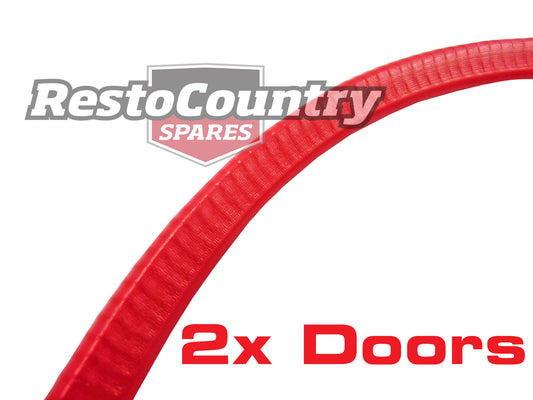 Holden RED Pinch Weld HK HT HG HQ HJ HX HZ WB 2x Doors -6x Metres pinchweld trim - kALP-REDx6