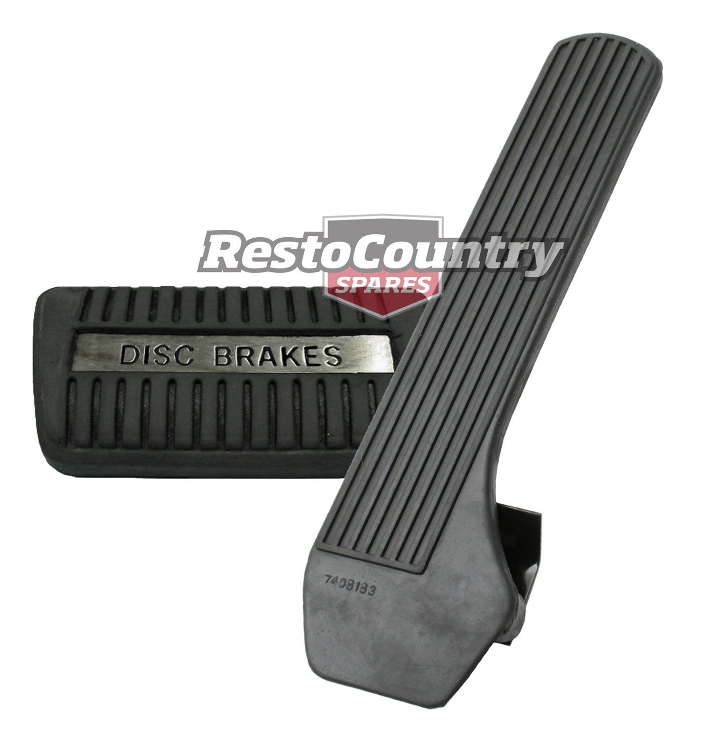 Holden Accelerator +Auto Brake Pedal Pad with Discs HK HT HG inc Floor Bracket - kAP1003_PP1019