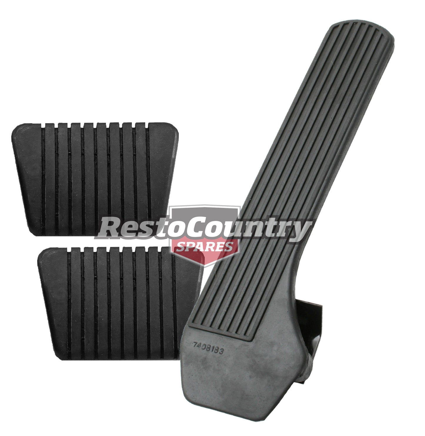 Holden Accelerator Pedal +Brake +Clutch Pedal Pad HK HT HG inc Floor Bracket - kAP1003_PP1161x3