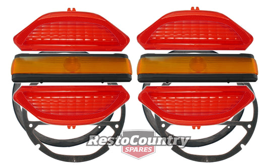 Ford Brake + Indicator Taillight Lens + Gasket Kit XT LEFT + RIGHT stop tail - kAPP112-c