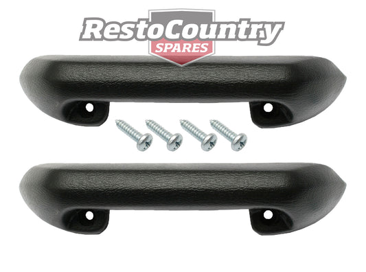 Holden Torana Armrest LC LJ Front or Rear LH or RH Black x2 grab handle arm rest - kAR1001x2