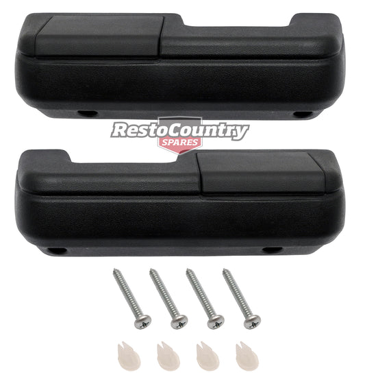 Holden Commodore REAR Armrests w/ Ashtray Inserts x2 +Fitting Kit VB VC VH VK VL - kAR1015-a