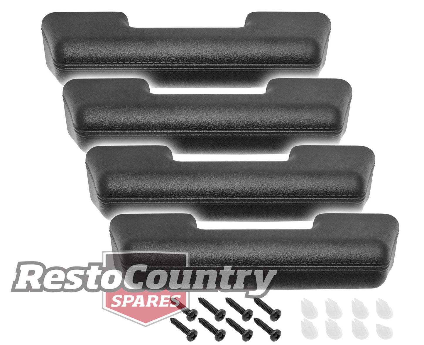 Ford Armrest + Fitting Kit SET x4 XA XB Falcon TD Cortina Left + Right Front + Rear NEW - kAR2006-b