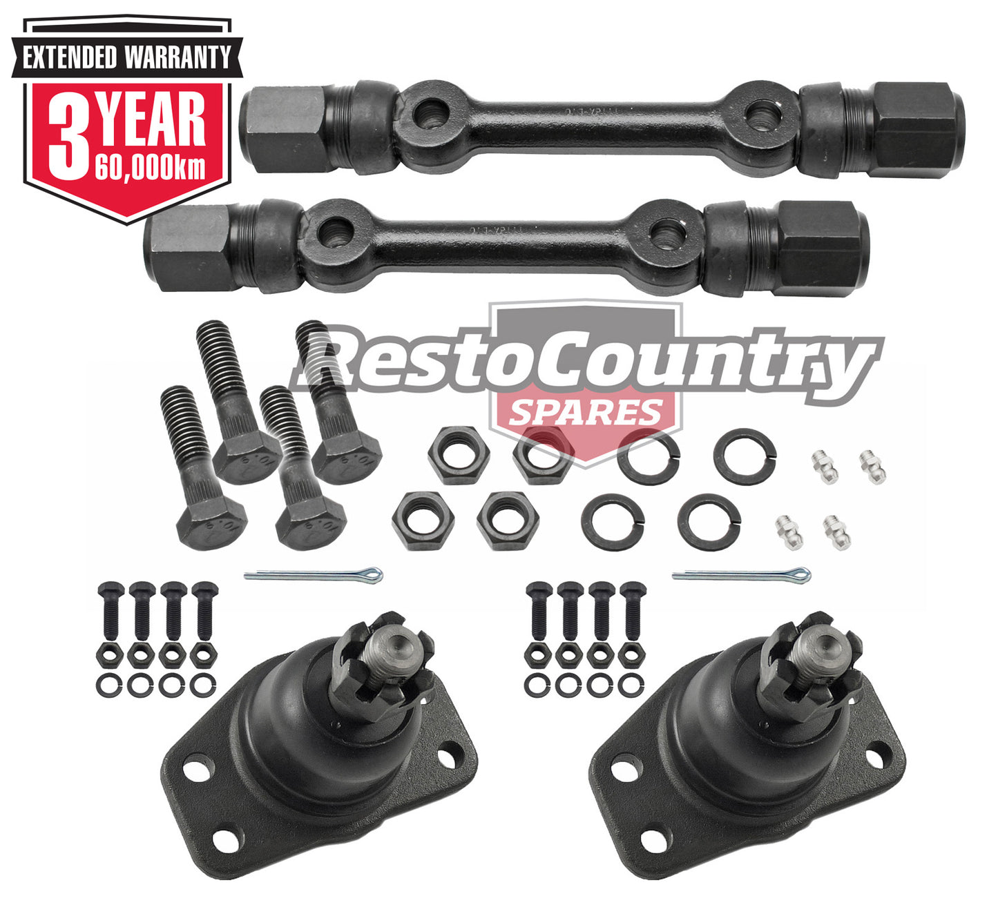 Ford Front UPPER Pivot Pin + Bush + Ball Joint Set XR XT XW XY ZA ZB ZC ZD - kARC6DZ3047A-z