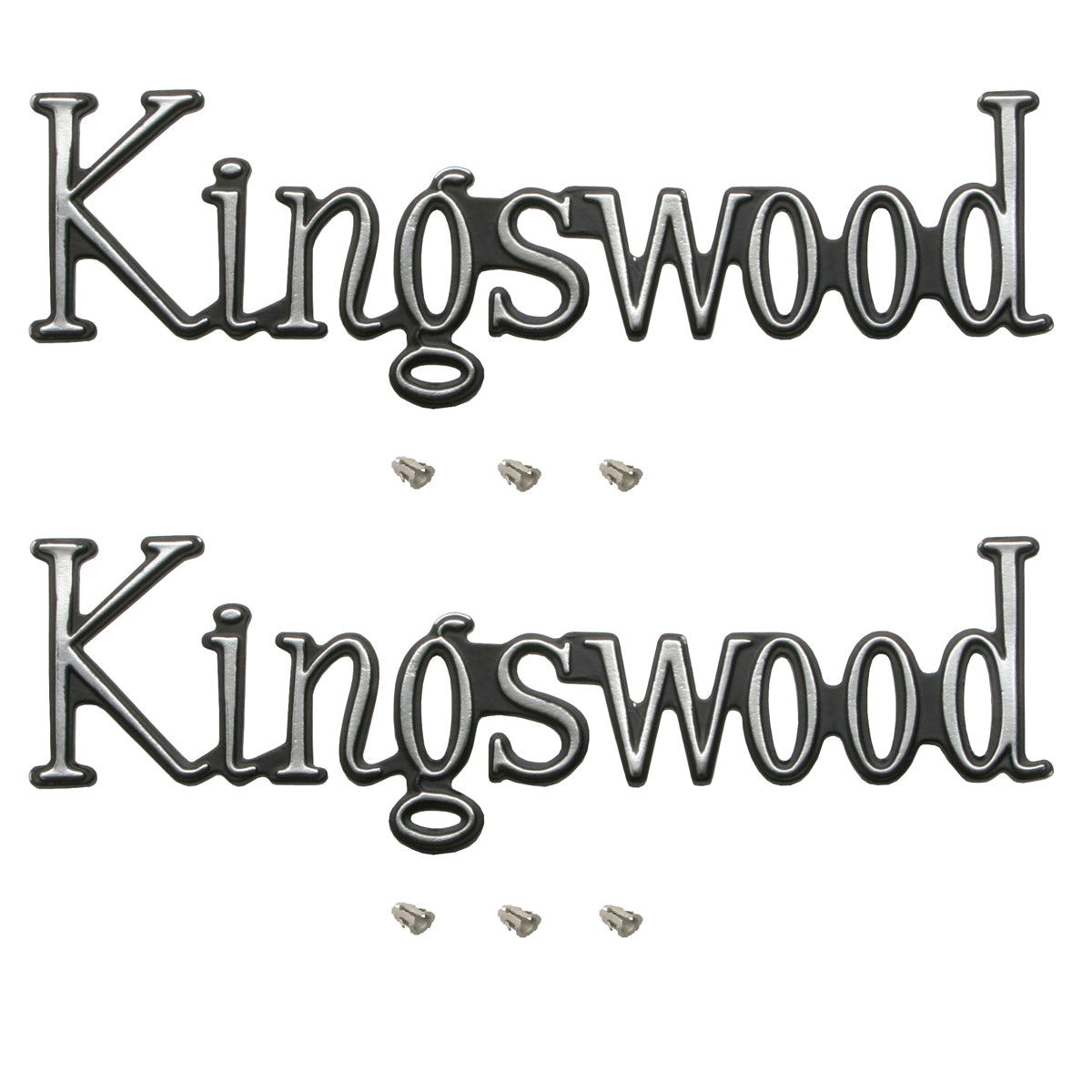 Holden - KINGSWOOD - Badge Pair Boot /Guard /Tailgate x2 HQ HJ emblem - kB1007x2