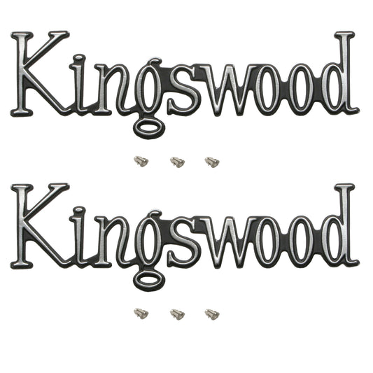 Holden - KINGSWOOD - Badge Pair Boot /Guard /Tailgate x2 HQ HJ emblem - kB1007x2