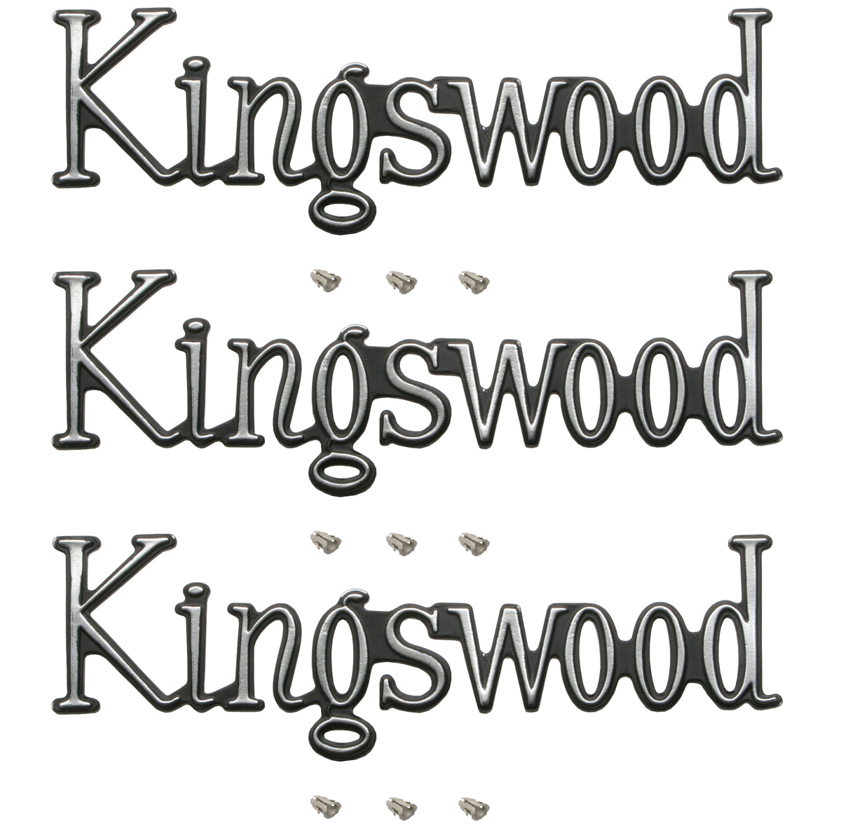 Holden - KINGSWOOD - Badge SET Boot + Guard /Tailgate x3 HQ HJ emblem - kB1007x3