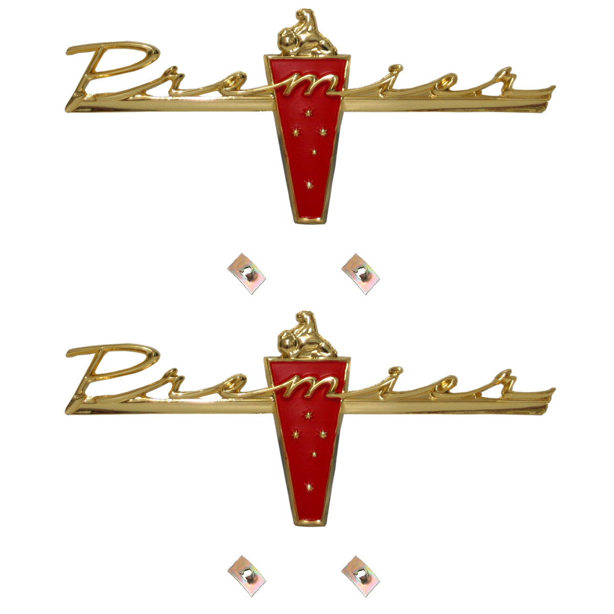 Holden Interior Door Premier Badge Pair EJ EH prem gold trim emblem - kB1031x2