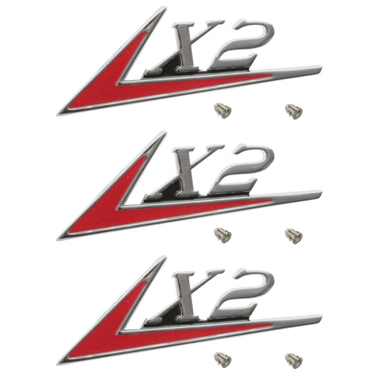 Holden 'X2' Badge HD HR Fender / Guard + Boot Set x3 emblem trunk - kB1036-b