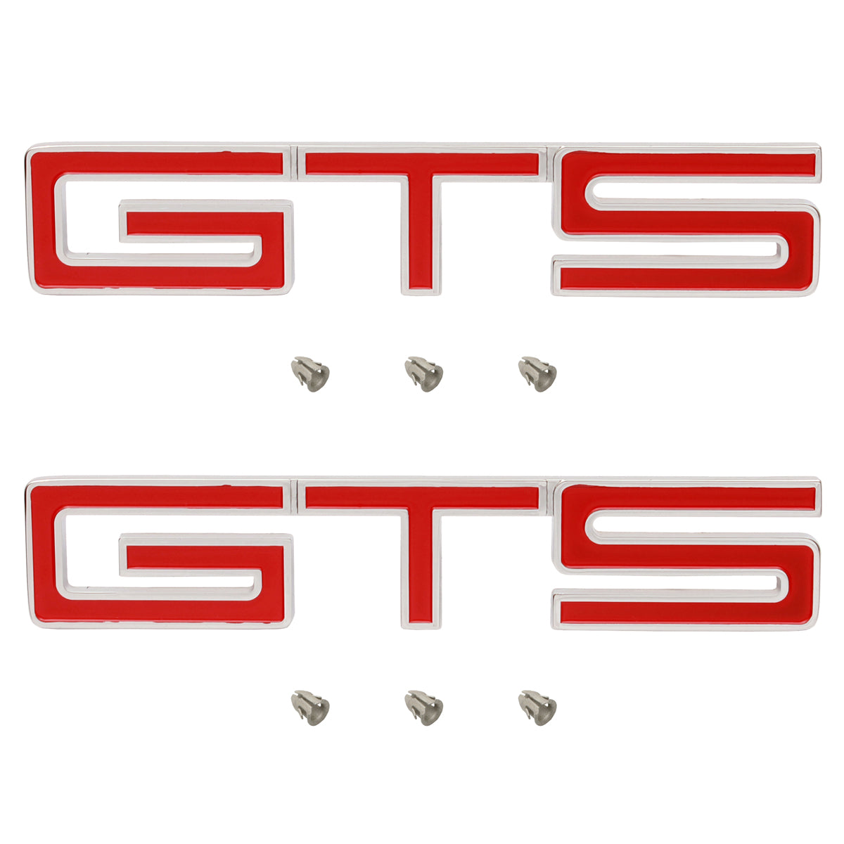 Holden RED - GTS - Guard Badge Pair x2 HK HT Monaro fender panel - kB1044x2