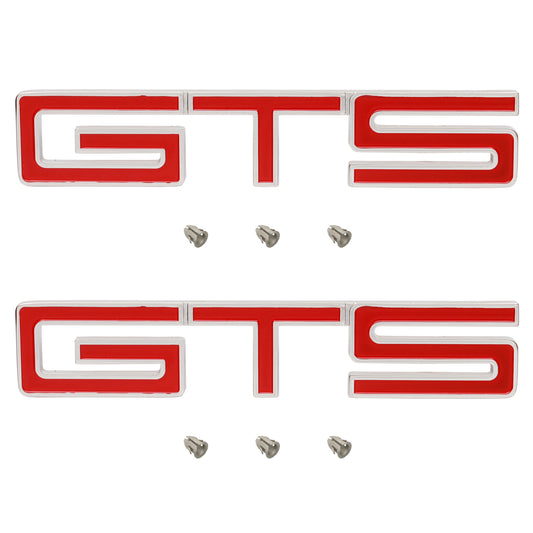 Holden RED - GTS - Guard Badge Pair x2 HK HT Monaro fender panel - kB1044x2
