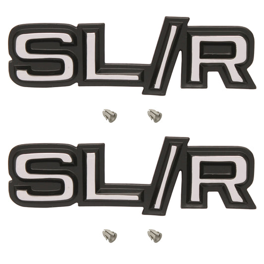 Holden Torana Die Cast - SLR - Badge +Clips PAIR Rear LX Front Guard sl/r emblem - kB1048x2