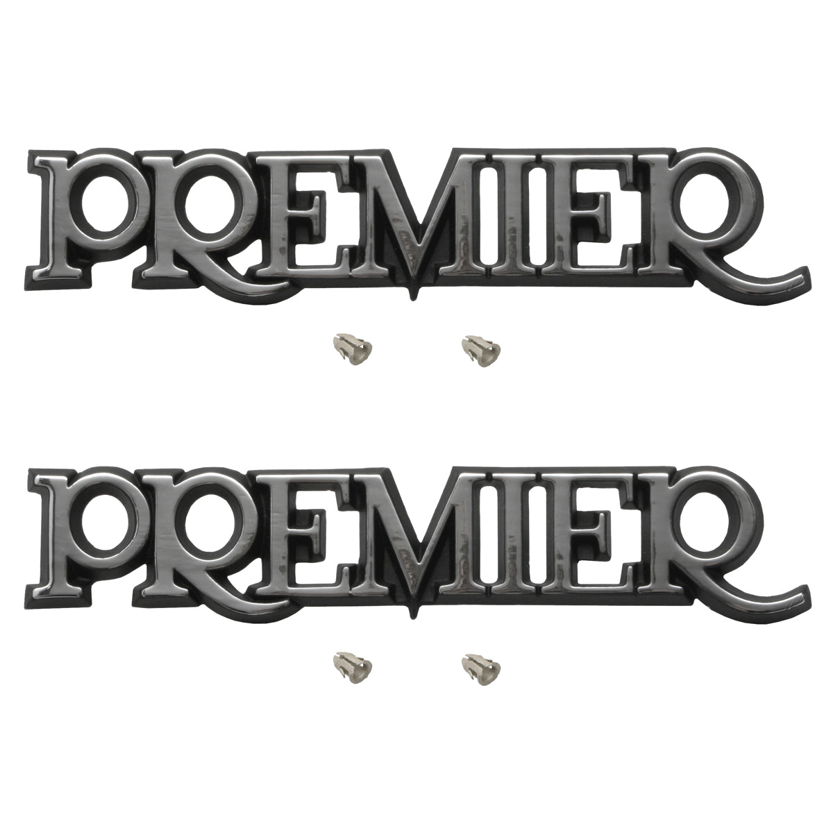 Holden HZ 'Premier' Badge x2 Guard / Fender NEW prem emblem panel - kB1059x2