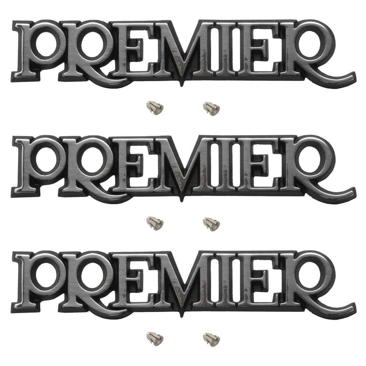 Holden HZ 'Premier' Badge Set x3 Guard /Fender + Boot /Tailgate NEW prem emblem - kB1059x3