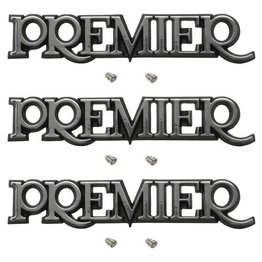 Holden HZ 'Premier' Badge Set x3 Guard /Fender + Boot /Tailgate NEW prem emblem - kB1059x3