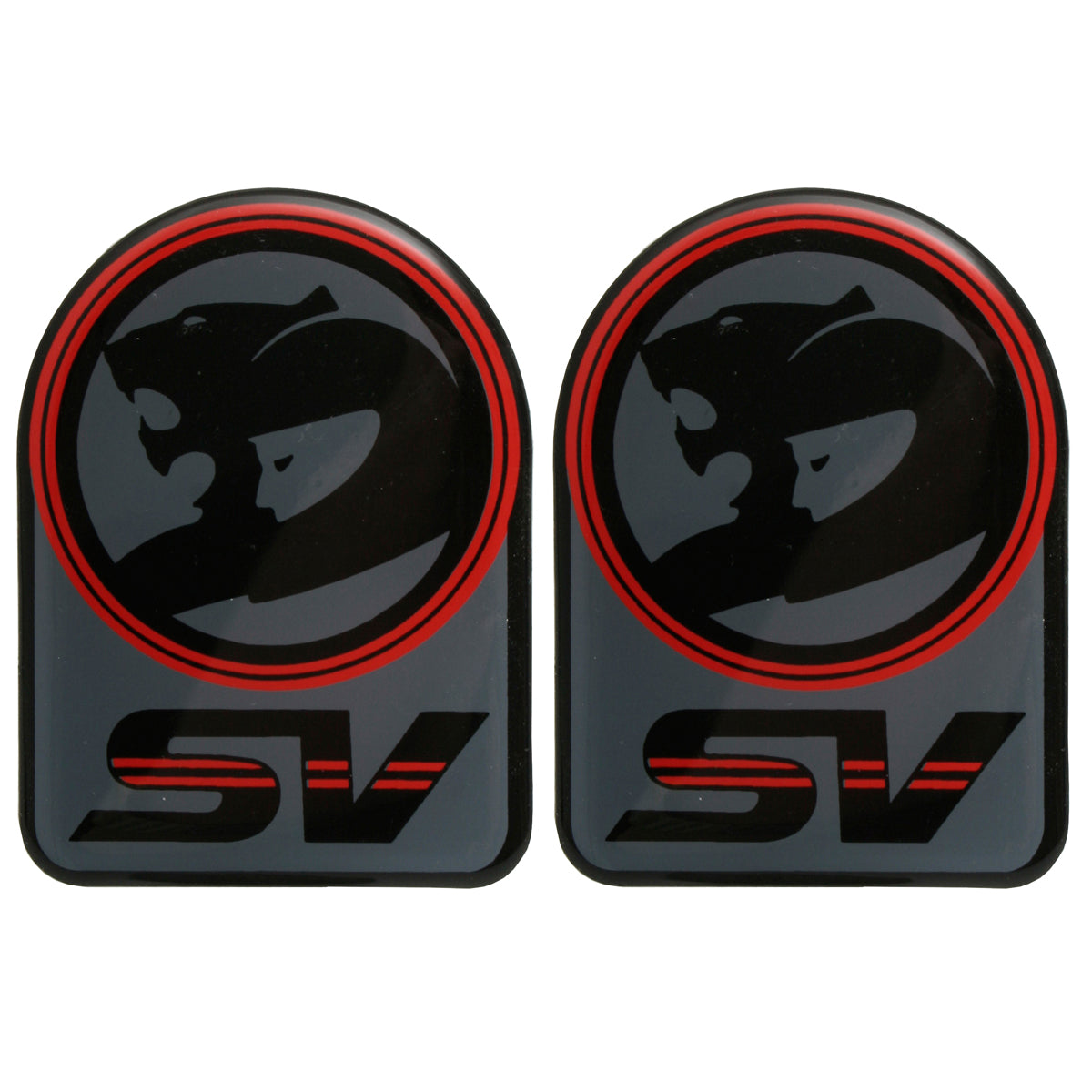 Holden Commodore VL - HSV "SV" Badge Pair x2 Guard Fender Emblem decal - kB1085x2