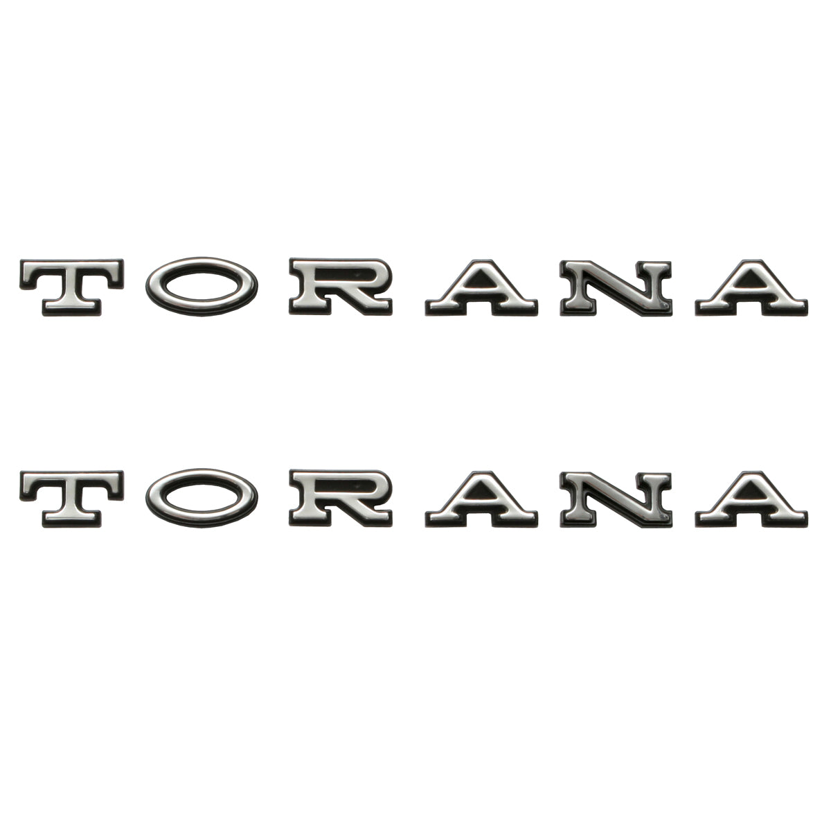 Holden Torana LH Boot + Bonnet Badge PAIR S SL GPak SLR L34 Die Cast letter - kB1091x2