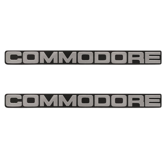 Holden COMMODORE Front Bumper Bar Badge PAIR VH Sedan Wagon emblem - kB1263-a