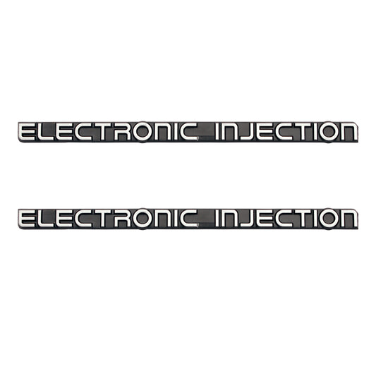 Holden 'Electronic Injection' Badge PAIR x2 VK VL Guard / Boot / Tailgate decal - kB1293x2