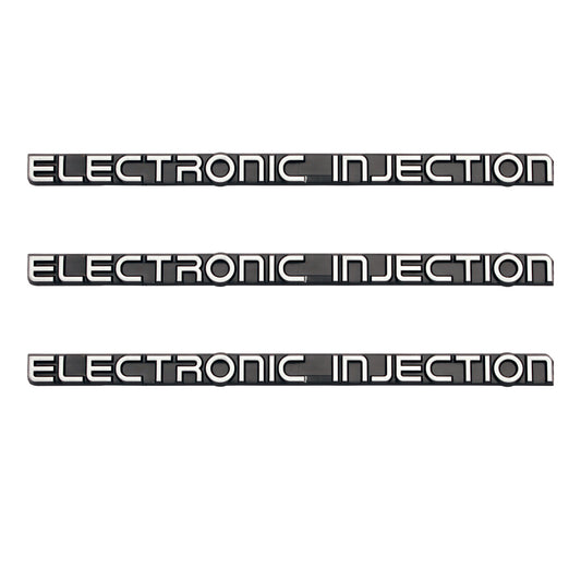 Holden 'Electronic Injection' Badge SET x3 VK VL Guards + Boot + Tailgate decal - kB1293x3