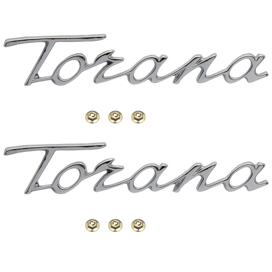 Holden LC Torana Badge + Clips PAIR x2 Guard or Boot fender panel - kB1302x2