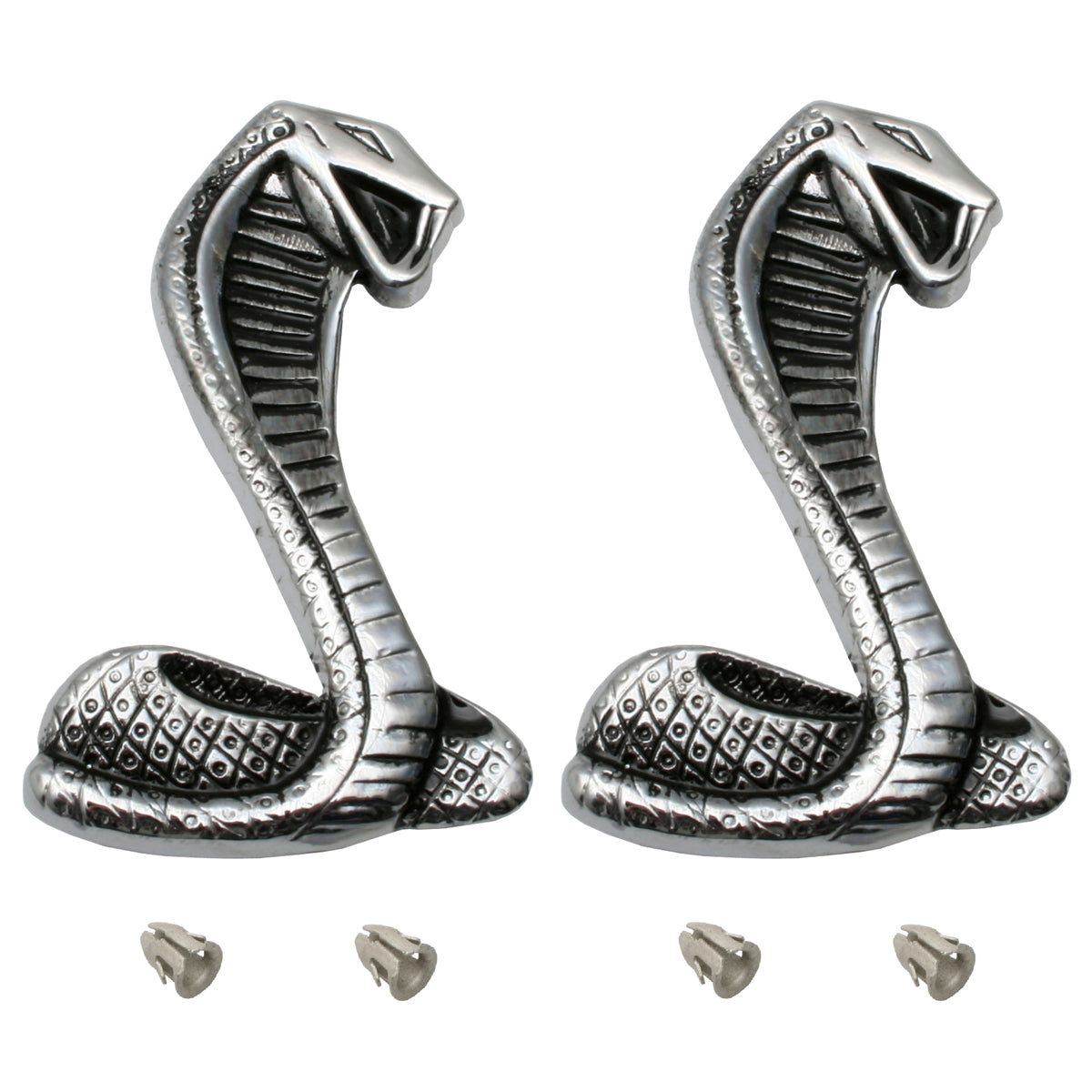 Ford "Snake" Cobra Guard Badge PAIR XC 351 V8 Fender Emblem - kB2007-a