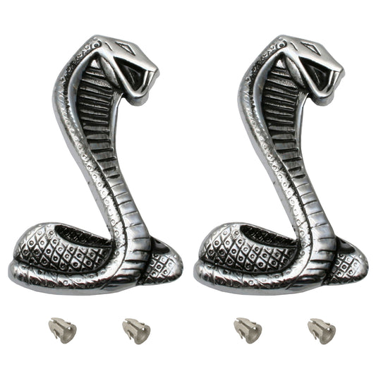 Ford "Snake" Cobra Guard Badge PAIR XC 351 V8 Fender Emblem - kB2007-a