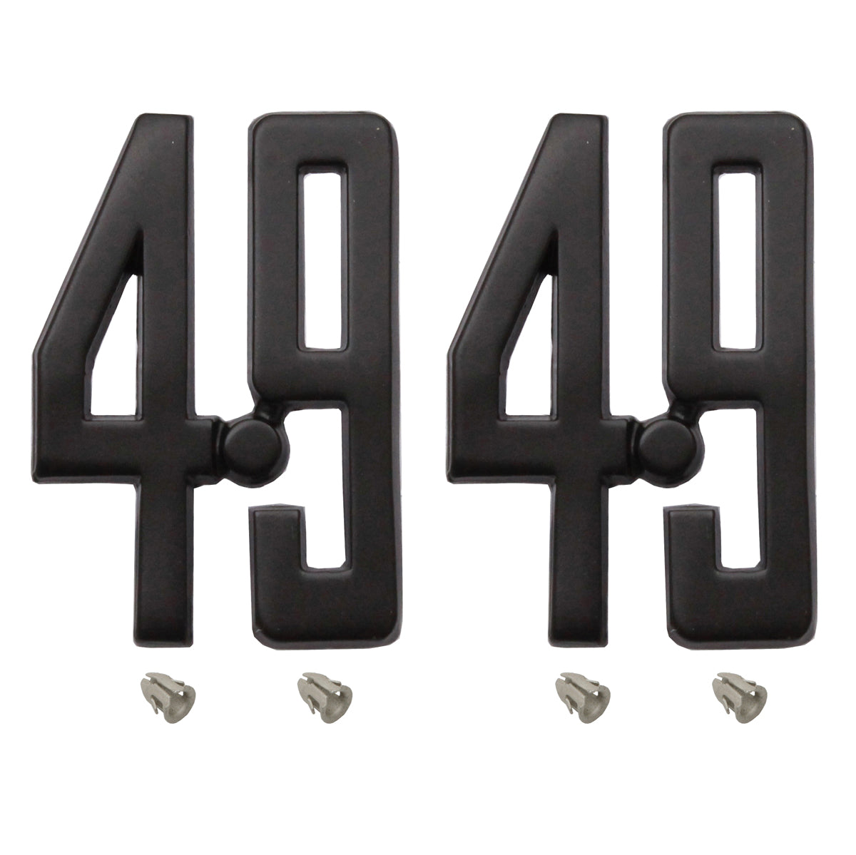 Ford 4.9 Black Fender / Guard Badge Pair x2 XC GS Cobra NEW 302 falcon - kB2105x2