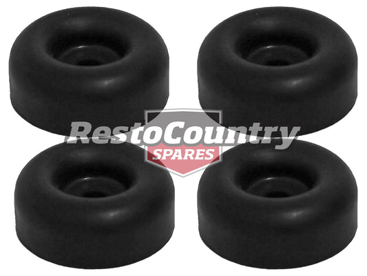 Moulded Rubber Mounting Foot Buffer Kit x4 60mm Drilled Furniture Table Truck Wall -kBB1001x4 - kBB1001x4