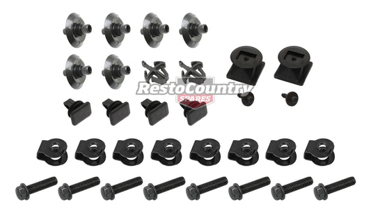 Holden Commodore VL Front Bumper Mounting Kit Bolt +Speed Nuts + Clips +Retainer - kBB1016-a