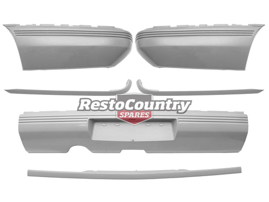Holden Commodore REAR Bumper Bar + Mould Kit x6 VL Sedan NEW plastic trim - kBBKH-a-z