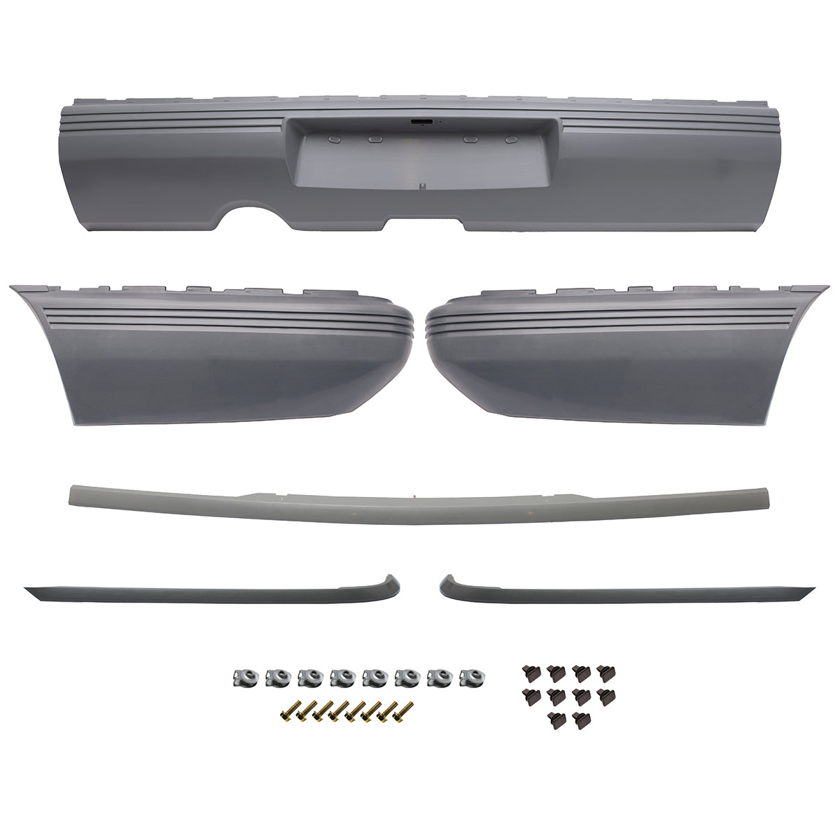 Rear Bumper Bar, Moulds & Fitting Kit Holden VL Commodore Sedan - kBBKH-a