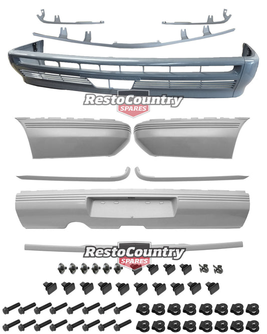Front & Rear Bumper Bar, Moulds & Fitting Kit Holden VL Commodore Sedan - kBBKH-c