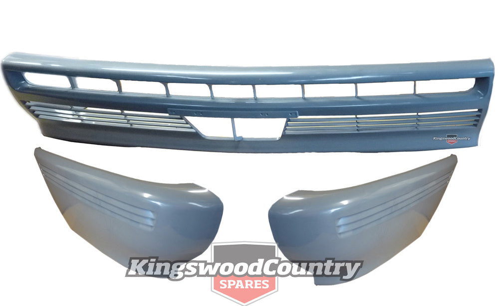 Holden Commodore VL Front Bumper Bar Kit 3x Piece NEW Left + Right + Middle - kBBKH-f