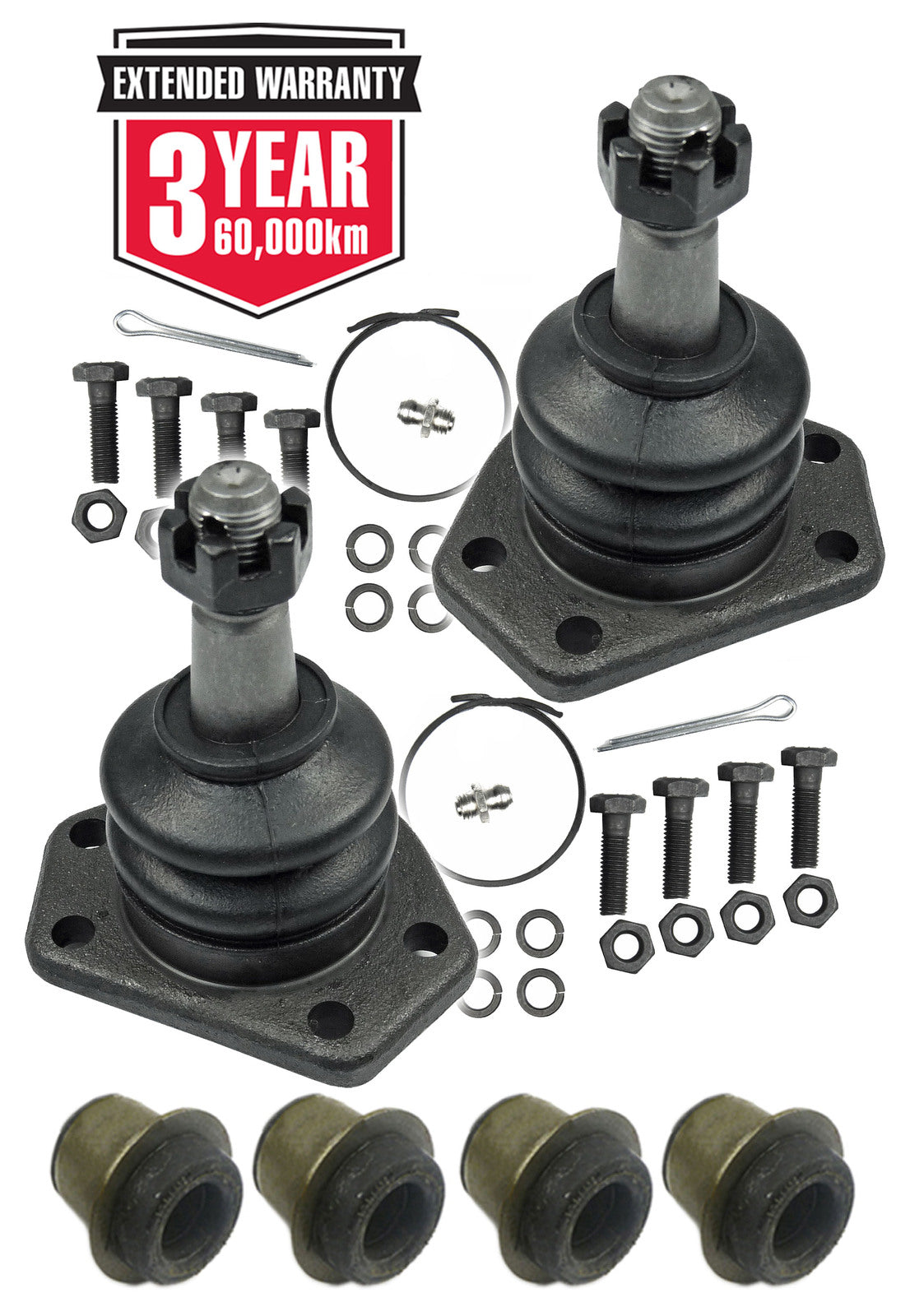 Holden Upper Control Arm Bush + Ball Joint Rebuild Kit HQ HJ HX HZ WB suspension - kBJ54-a