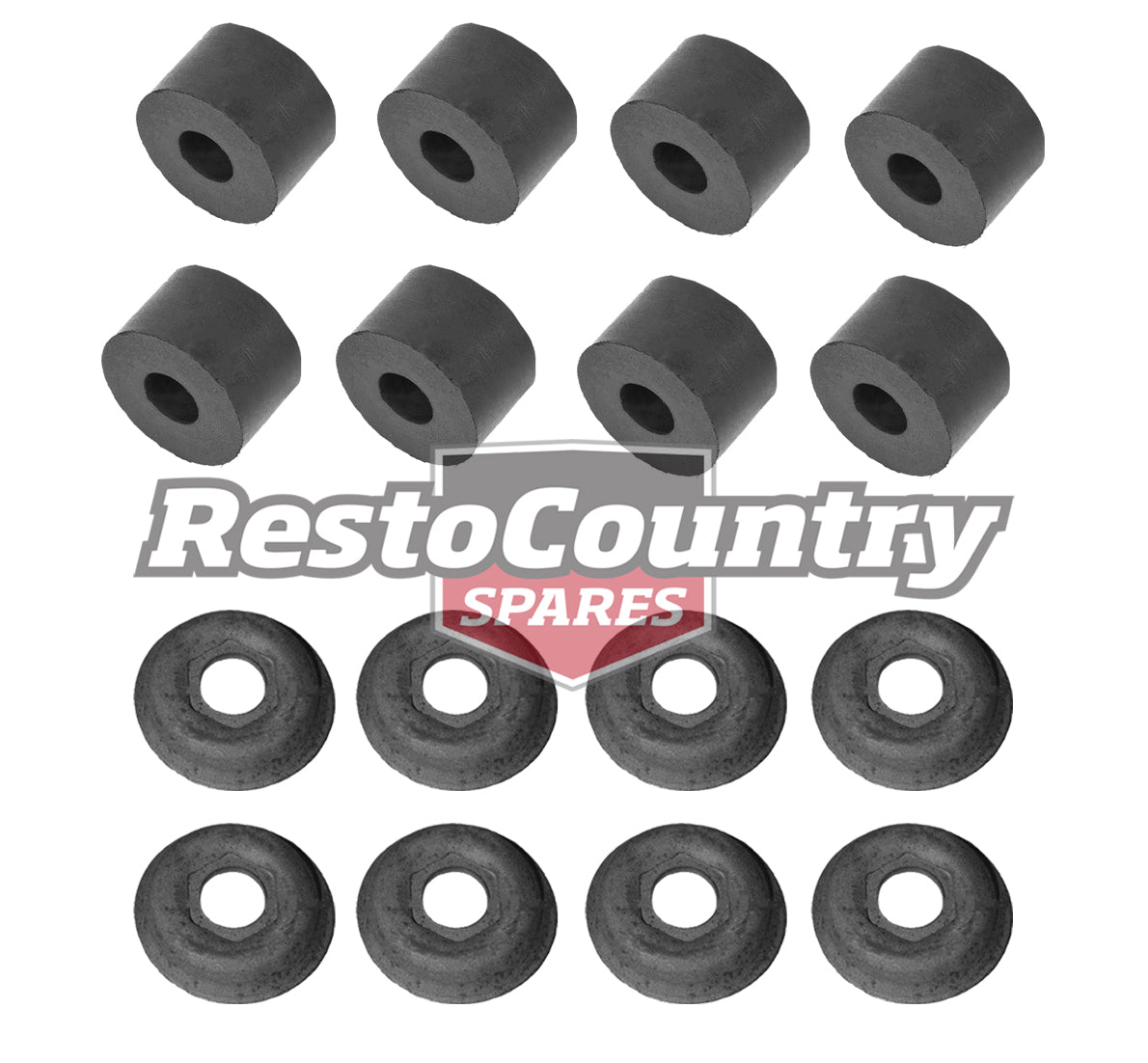 Holden Front Shock Absorber Bush + Washer Kit x2 FJ QUALITY shocker suspension - kBKS1