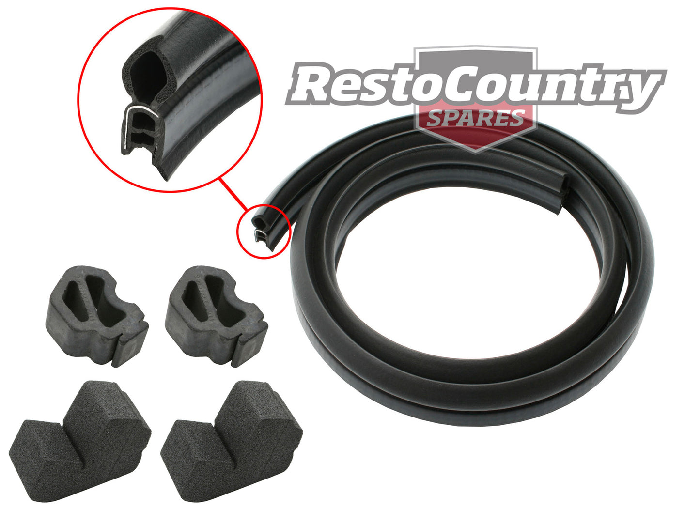 Holden Commodore Bonnet Lacing Rubber + Bump Stop Kit VN VP seal water plenum - kBL112-c