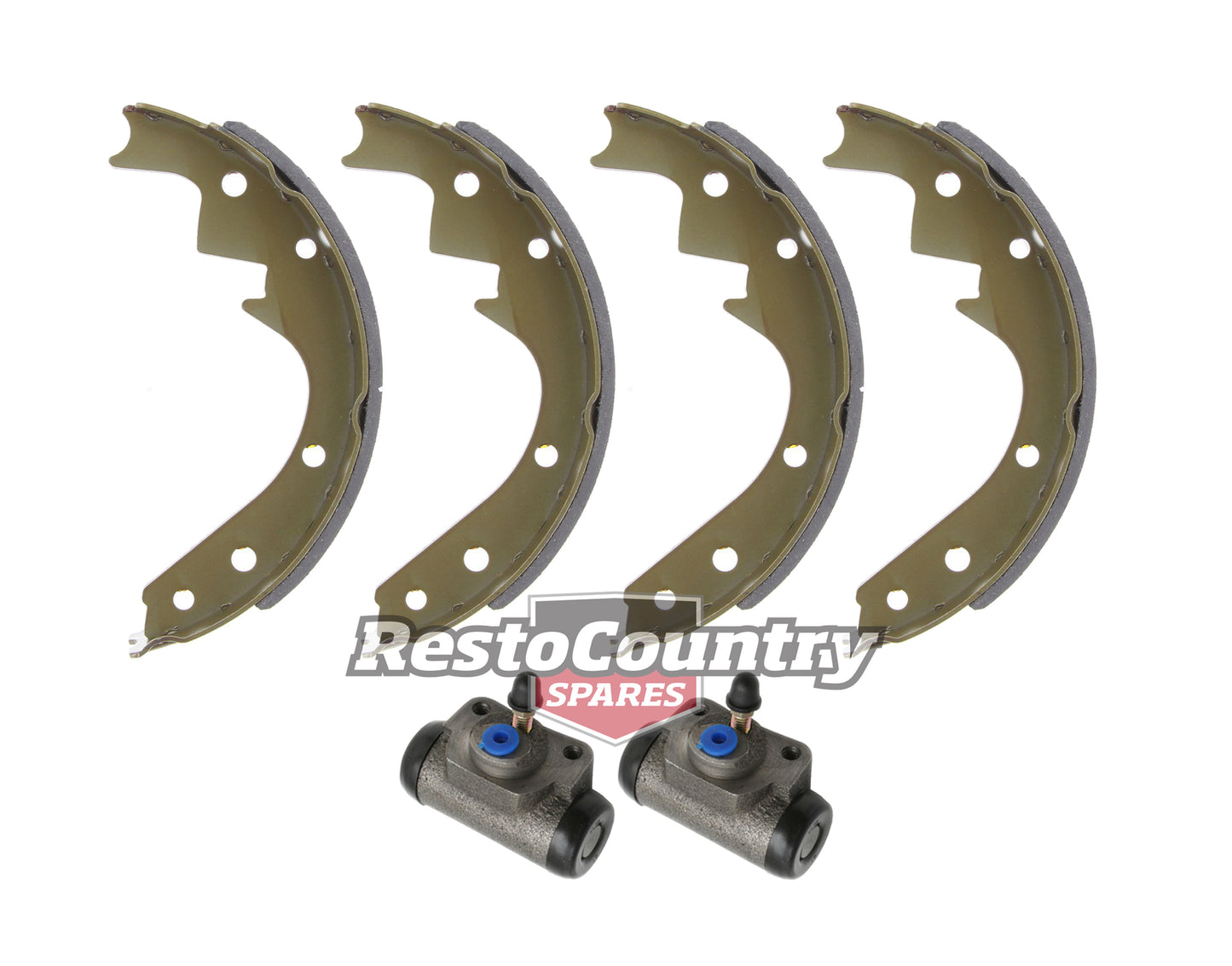 Rear Drum Brake Shoes & Wheel Cylinder Kit (W/ Disc Front) Holden LC LJ Torana - kBS1132-a