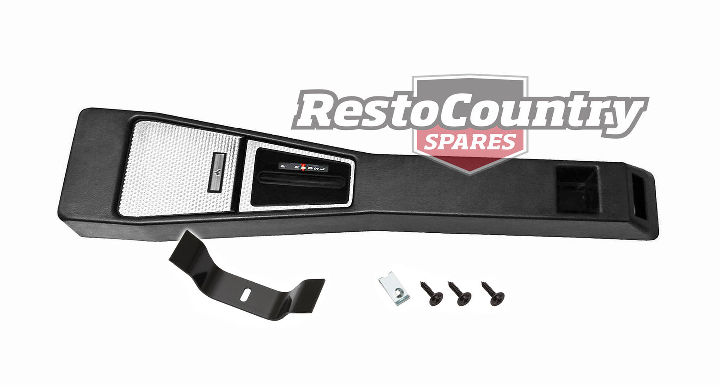 Holden HQ Centre Console Auto SILVER Surround + Mount Bracket Automatic Complete - kC1010-a