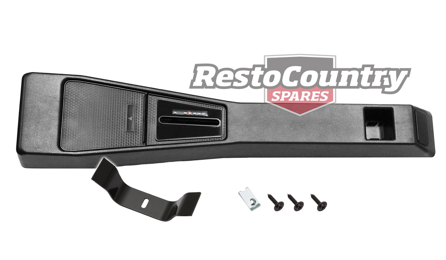 Holden HQ Centre Console Auto BLACK Surround + Mount Bracket Automatic Complete - kC1011-a
